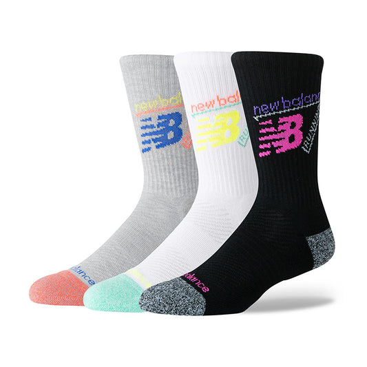 Unisex Active Graphic Crew Socks 3 Pack