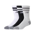 Unisex Active Lifestyle Striped Crew Socks 3 Pack