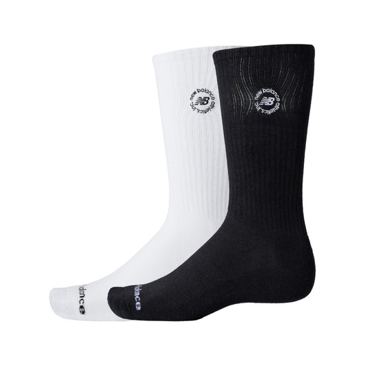 Unisex Circular Logo Crew Socks 2 Pack