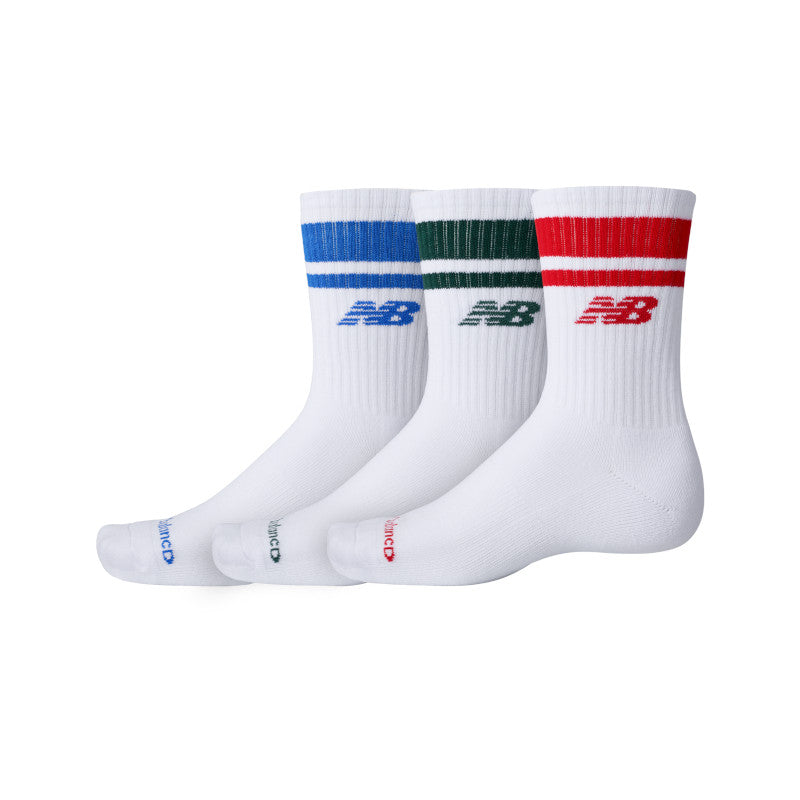 Unisex Everyday Stripe Midcalf 3 Pack