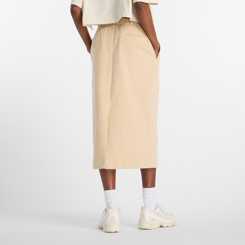 Women's Stretch Corduroy Midi Skirt