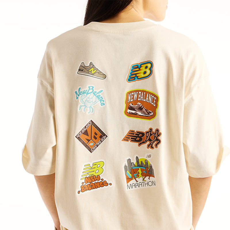 Women's Sticker Pack Oversized T-Shirt